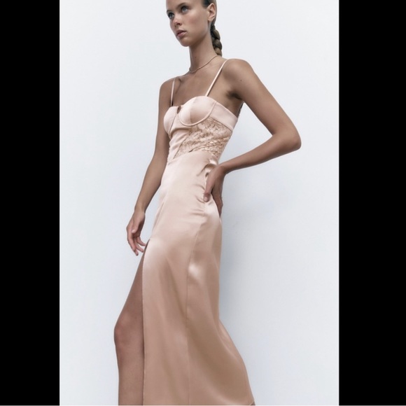 Zara Combination Corset Midi Dress - Picture 8 of 12